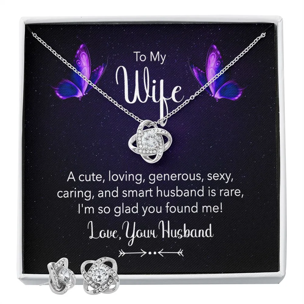 Wife Love Knot Jewelry Set-Cute and loving