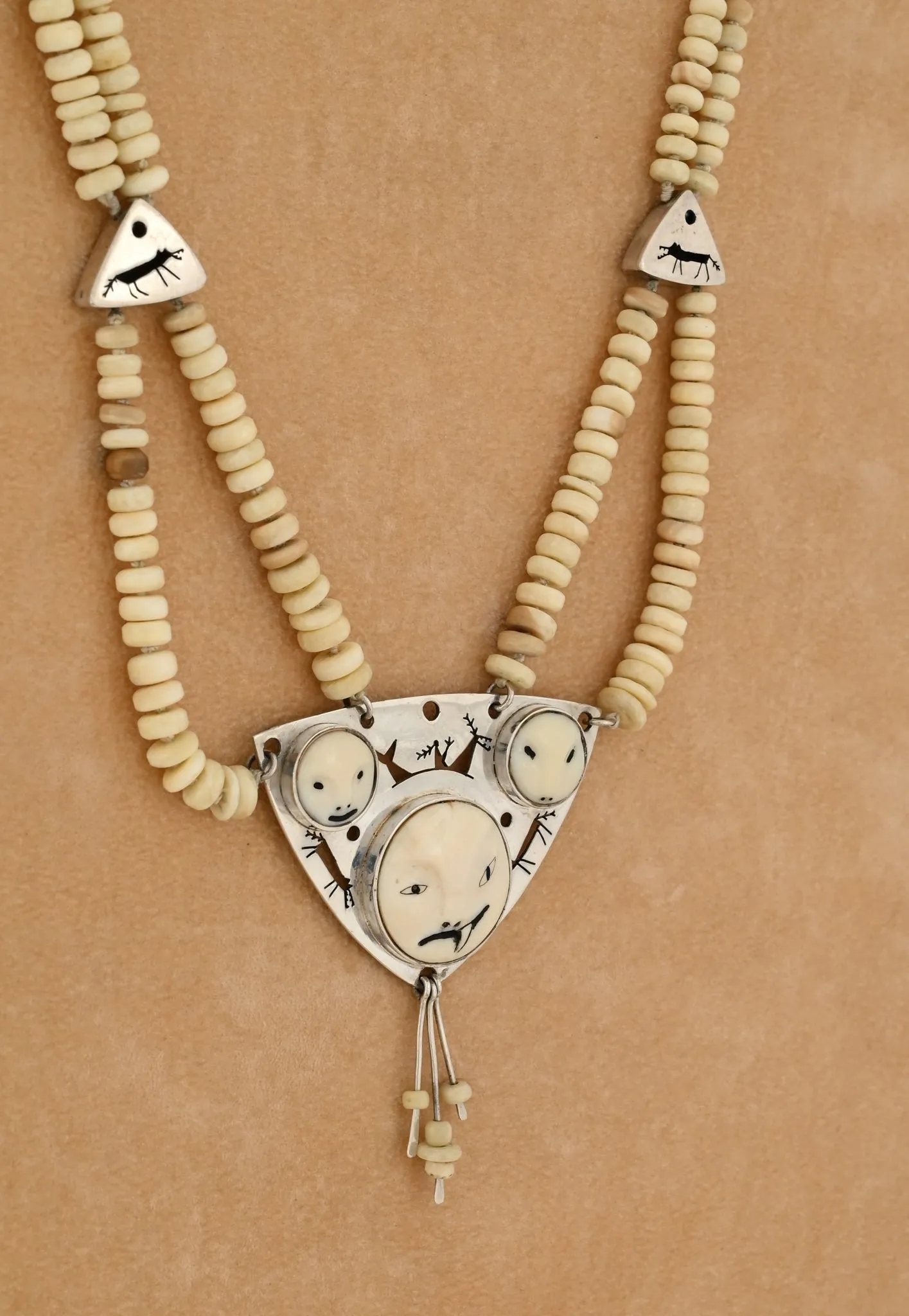 Wolf/Killer Whale Transformation Necklace by Denise Wallace