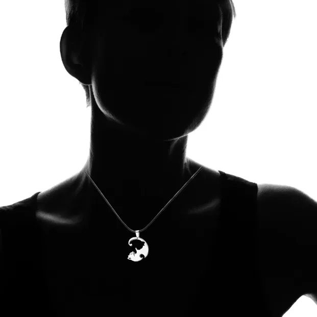 Yin Yang Cat Necklace