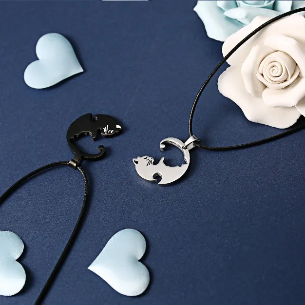 Yin Yang Cat Necklace