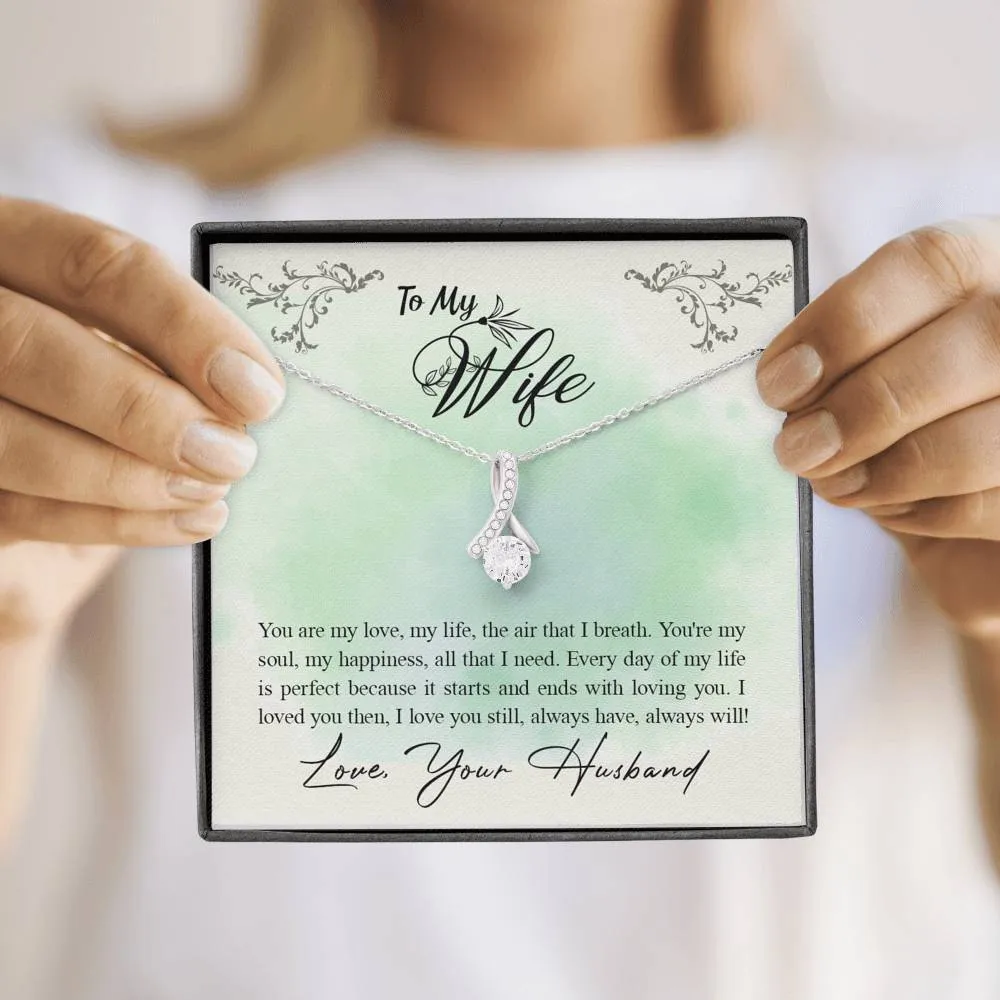 You are my happiness-Alluring Beauty Solitaire Necklace for Wife