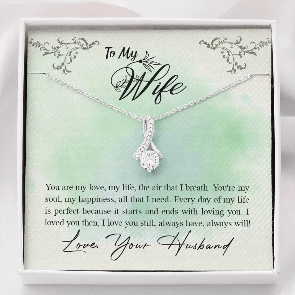 You are my happiness-Alluring Beauty Solitaire Necklace for Wife