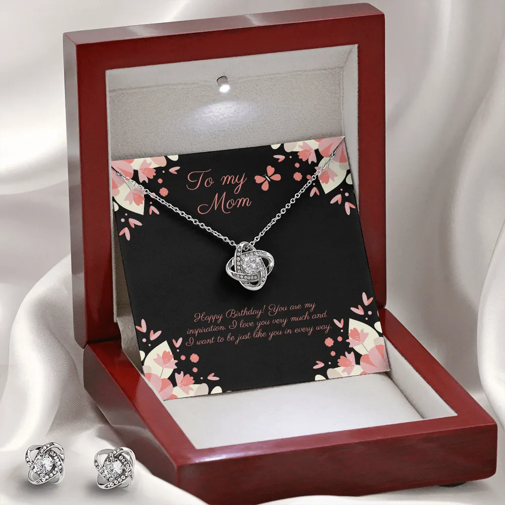 You Are My Inspiration Love Knot Necklace & Earrings
