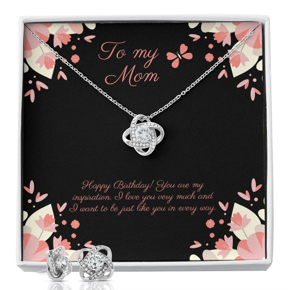 You Are My Inspiration Love Knot Necklace & Earrings