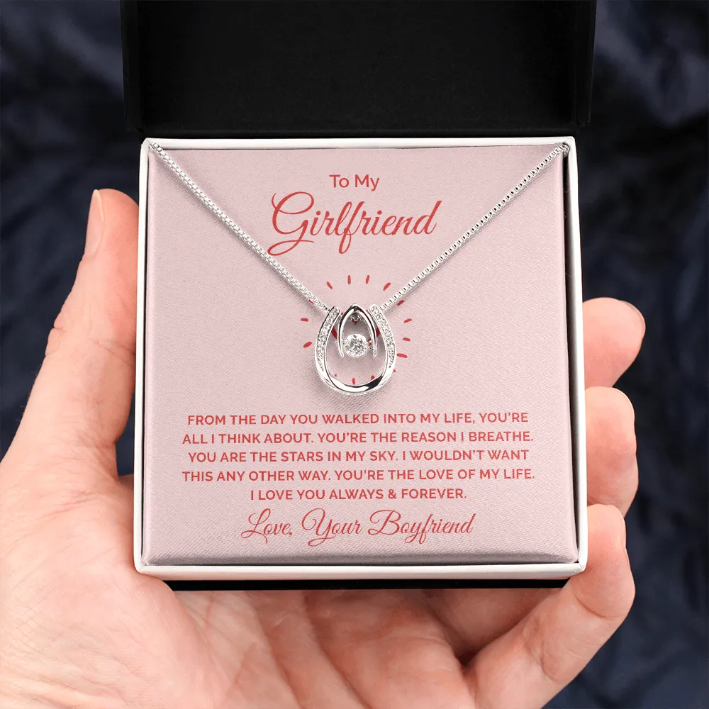 You're the love of my life-Lucky In Love Necklace for Girlfriend
