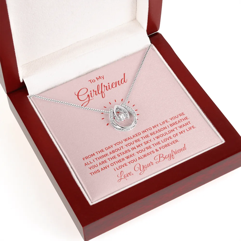 You're the love of my life-Lucky In Love Necklace for Girlfriend