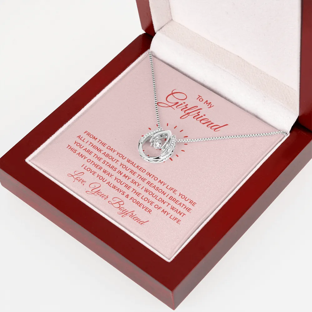 You're the love of my life-Lucky In Love Necklace for Girlfriend